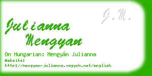 julianna mengyan business card